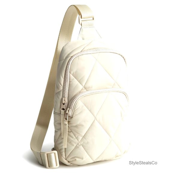 Featherweight Sling Backpack, Adjustable Strap, Zip Compartments, 11x7x3 Inches main image 4